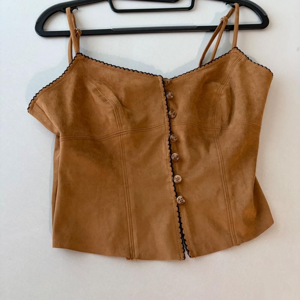 Unbranded Women's Tan Crop-top
